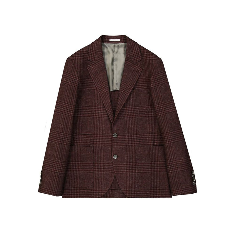 Brunello Cucinelli Veelkleurige Wollen Jas