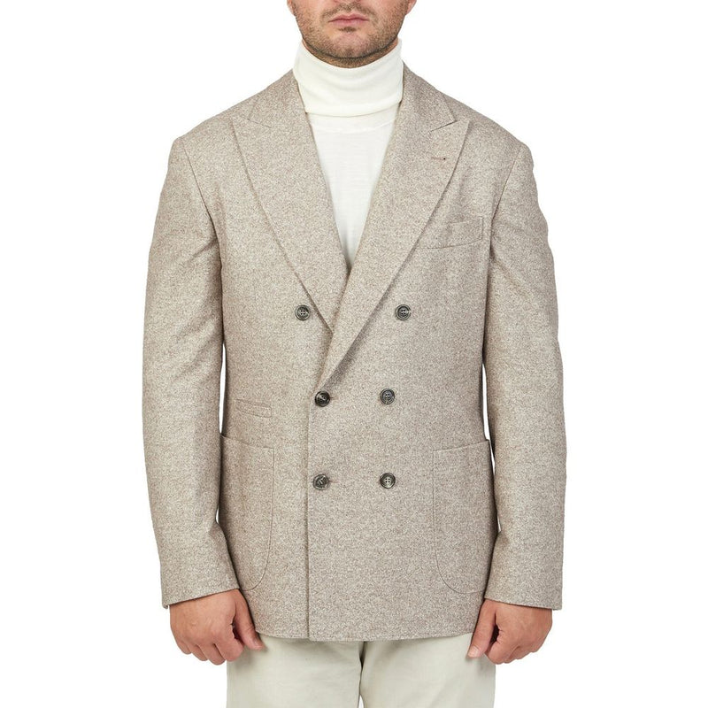 Brunello Cucinelli beige kasjmier jas