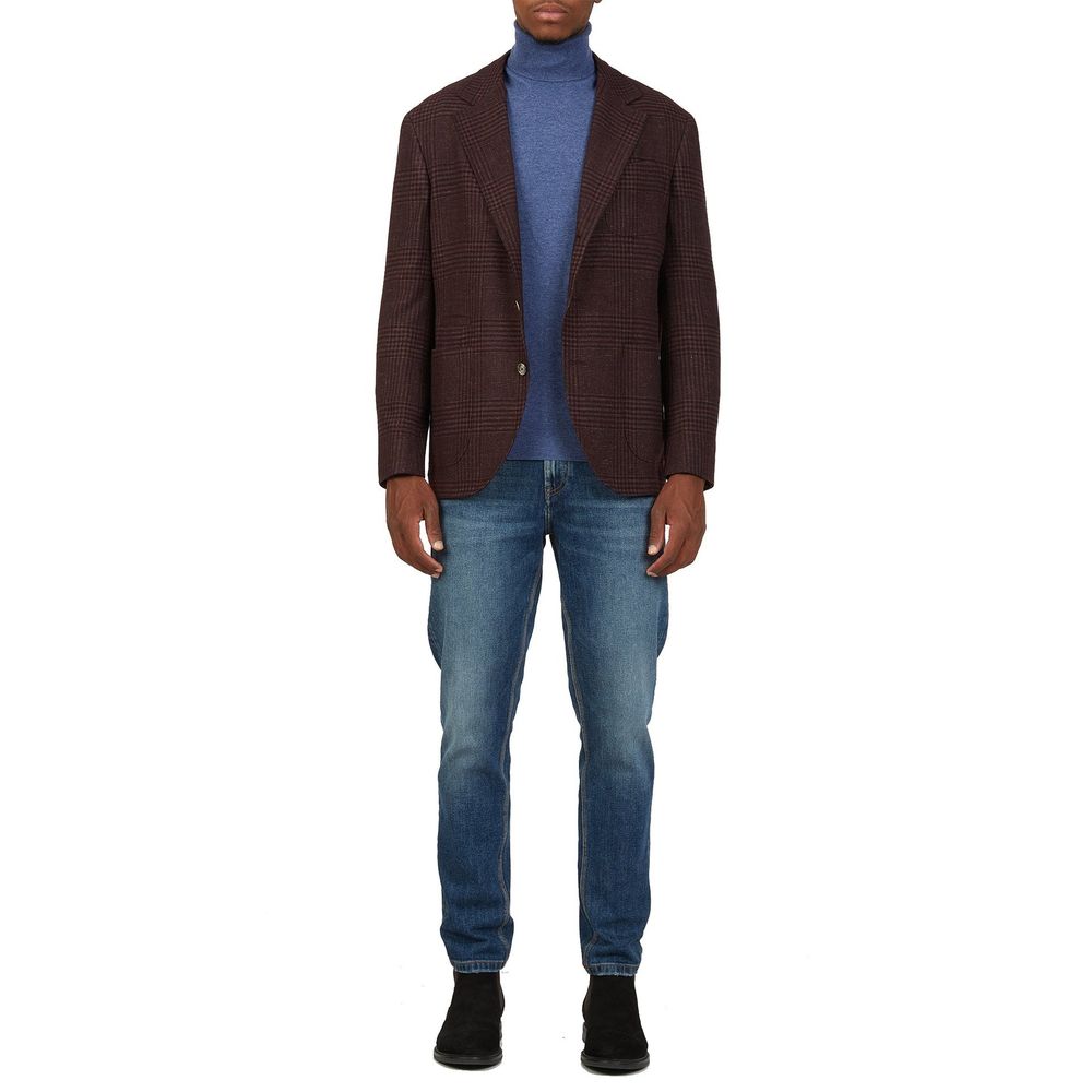 Brunello Cucinelli Multicolor Wool Coat for Men