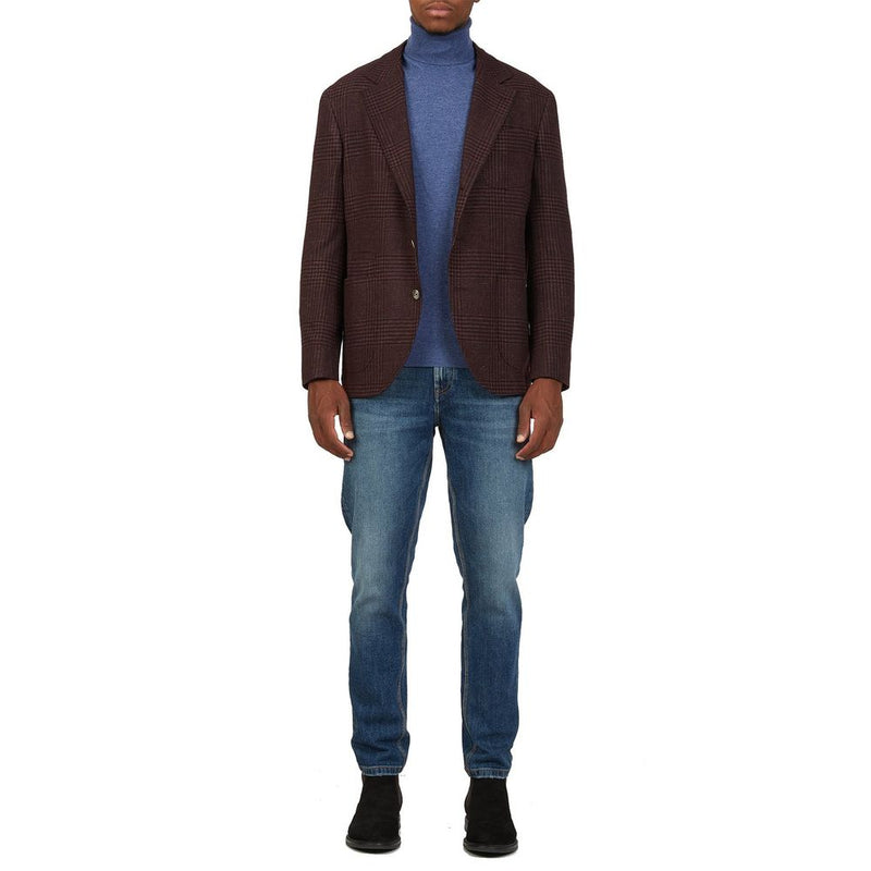 Brunello Cucinelli Veelkleurige Wollen Jas