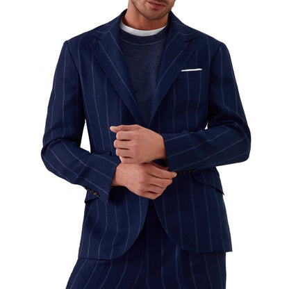 Brunello Cucinelli blauwe blazer van scheerwol