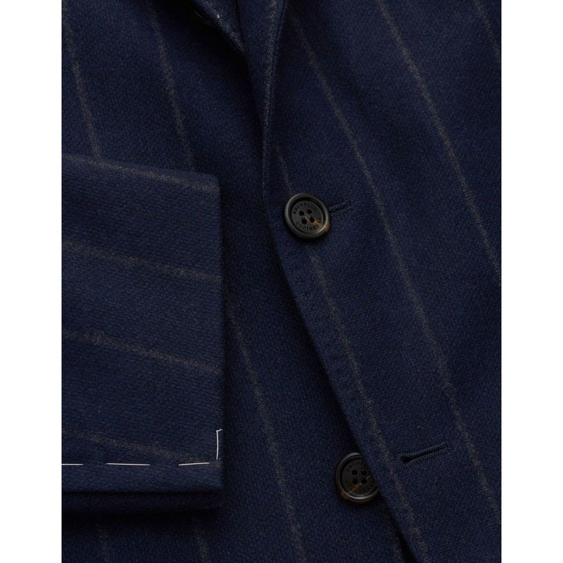 Brunello Cucinelli blauwe blazer van scheerwol