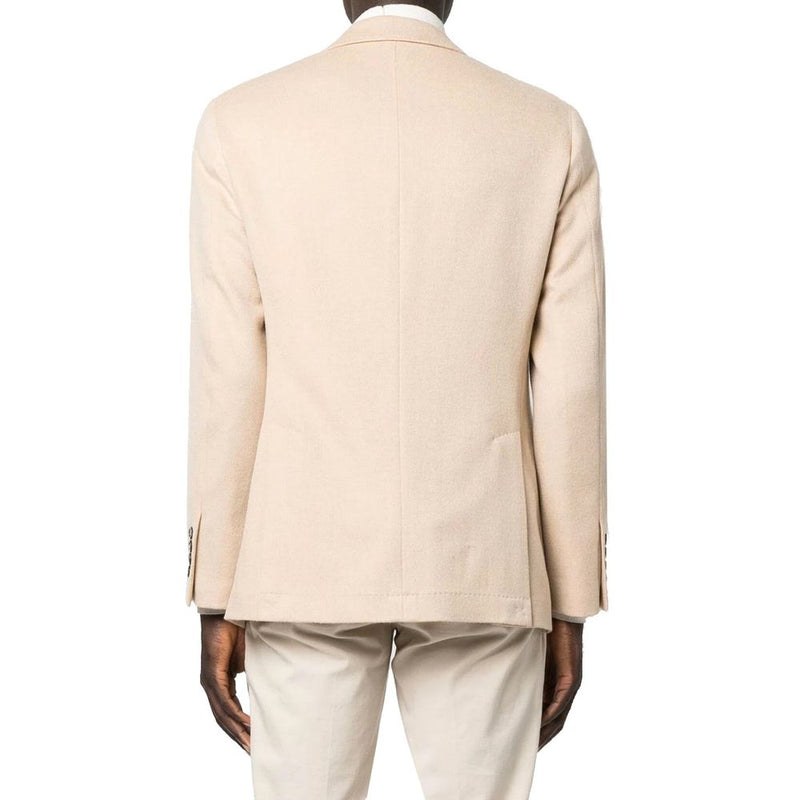 Brunello Cucinelli beige wollen jas