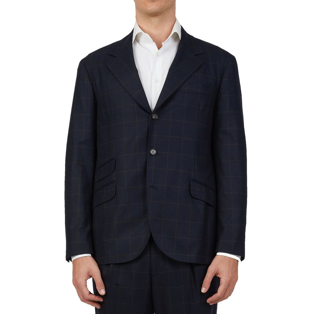 Brunello Cucinelli Blue Wool Two-Piece Suit for Men