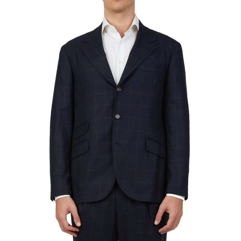 Brunello Cucinelli Blue Wool Two-Piece Suit for Men