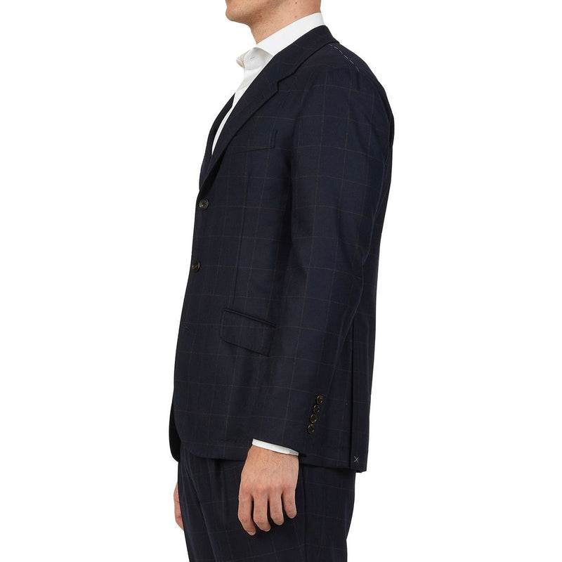 Brunello Cucinelli Blue Wool Two-Piece Suit for Men