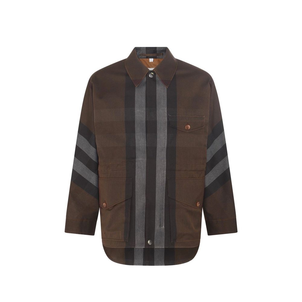 Burberry Brown Cotton Parka for Women - Stylish & Versatile