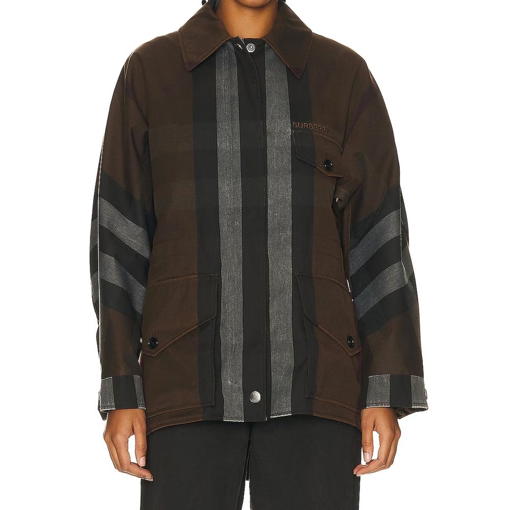 Burberry Brown Cotton Parka for Women - Stylish & Versatile