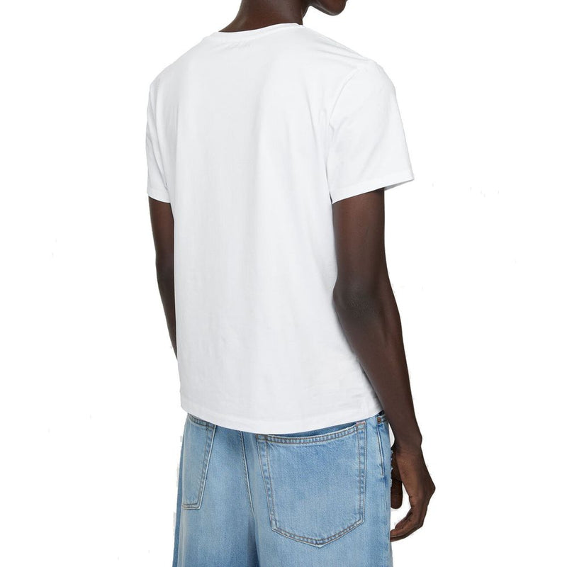 Acne Studios White Cotton T-Shirt for Men