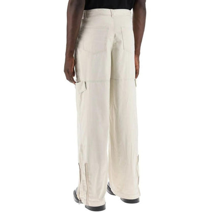 Acne Studios Beige Polyester Cargo Broek
