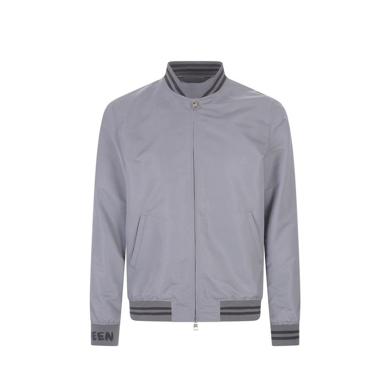 Alexander McQueen Grijze Polyester Bomber