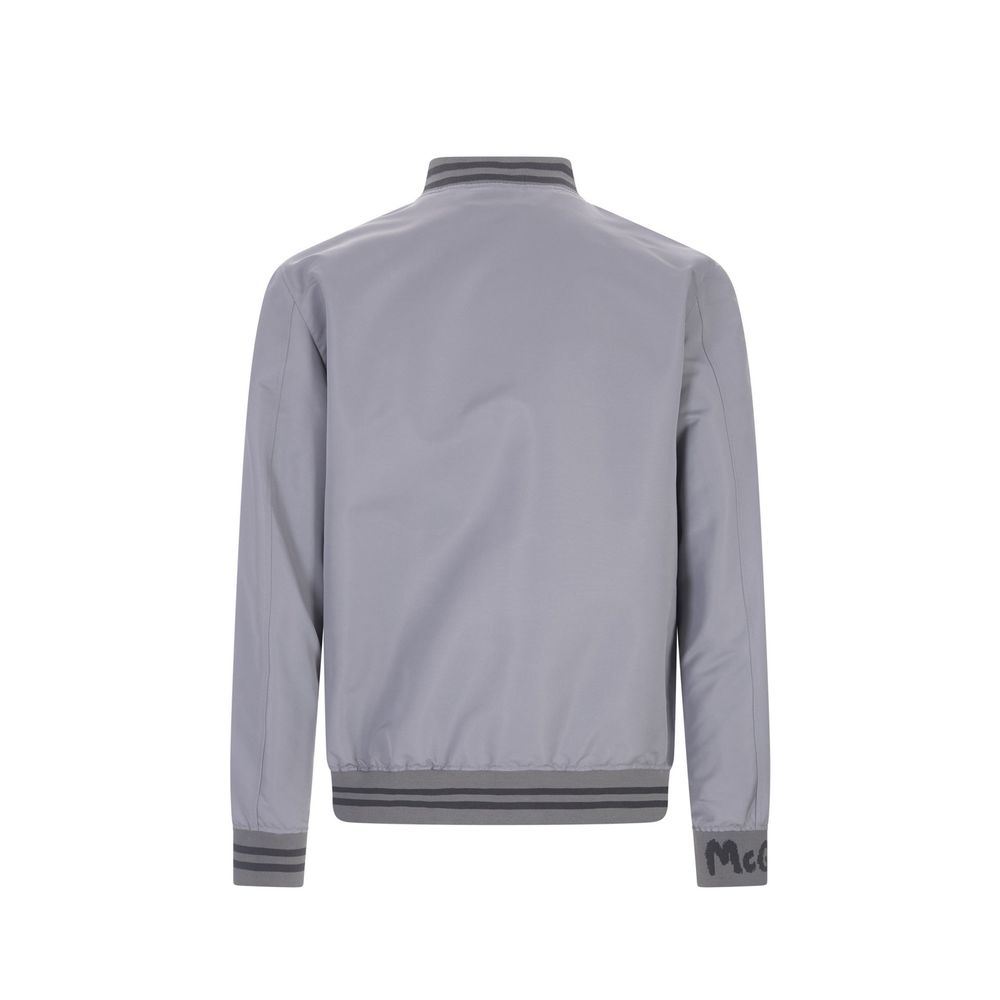 Alexander McQueen Grijze Polyester Bomber