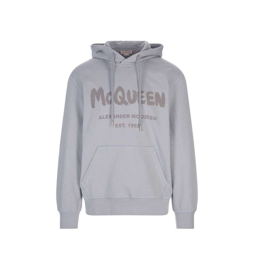 Alexander McQueen Gray Cotton Sweatshirt for Men