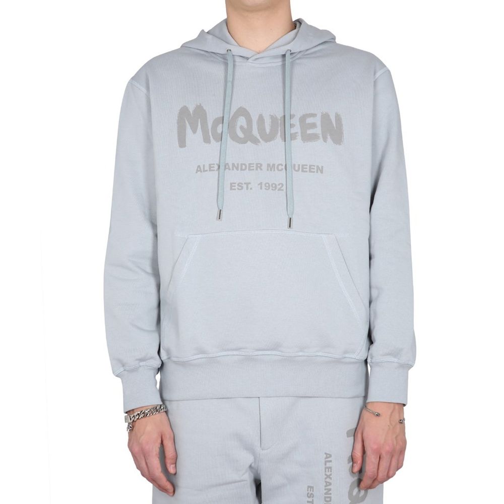 Alexander McQueen Gray Cotton Sweatshirt for Men