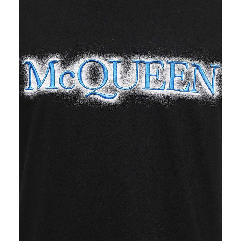 Alexander McQueen Black Cotton T-Shirt for Men