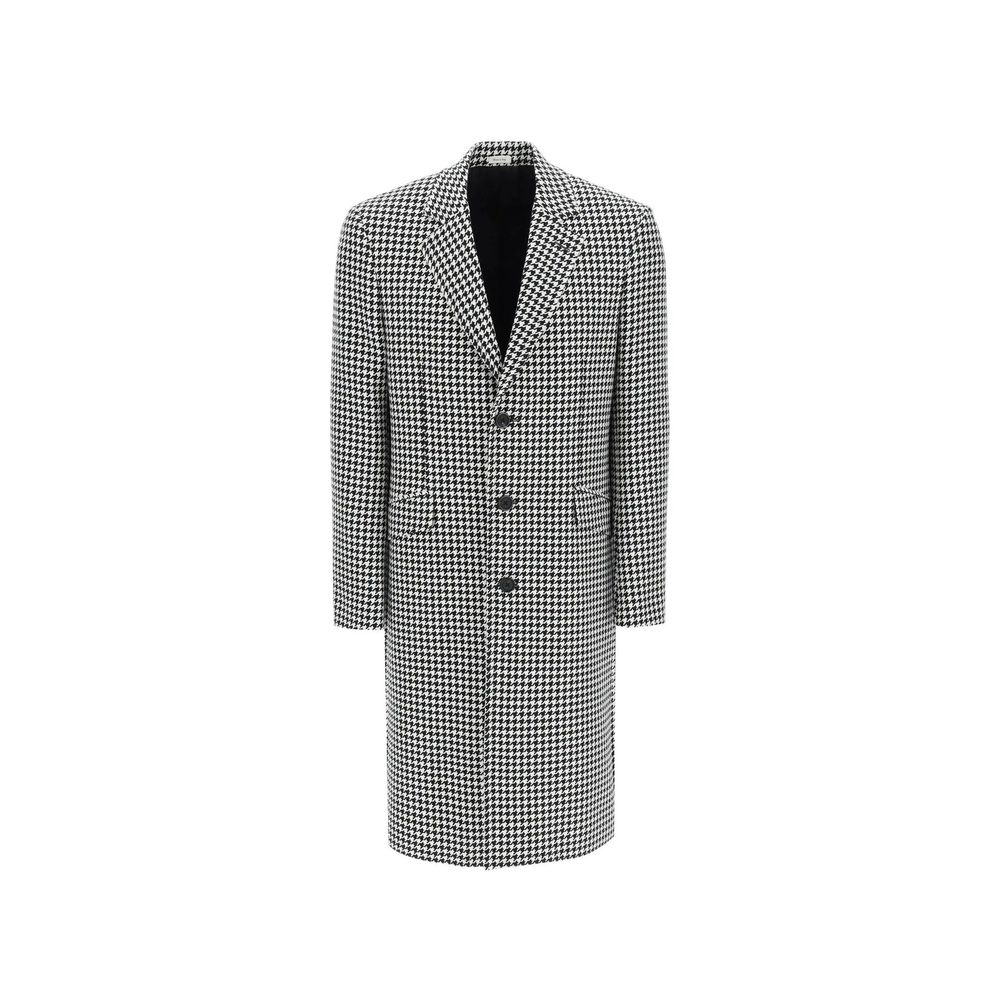 Alexander McQueen Black Wool Coat for Men