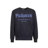 Alexander McQueen Blue Cotton Sweatshirt for Men