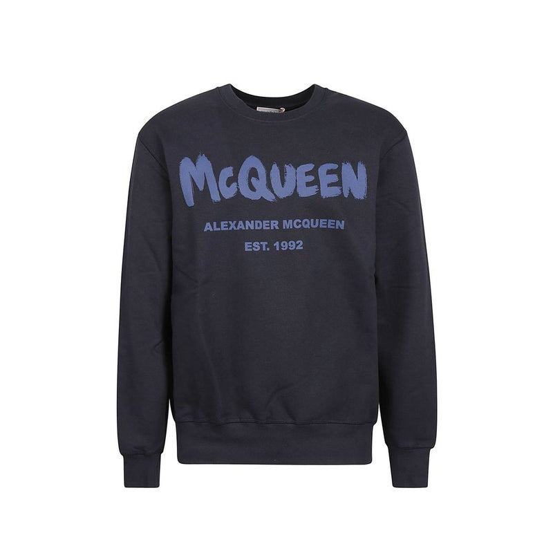 Alexander McQueen Blauwe Katoenen Sweatshirt