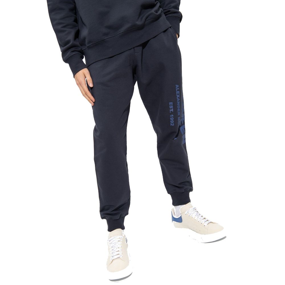 Alexander McQueen Blue Cotton Joggers - Stylish Sportswear for Men