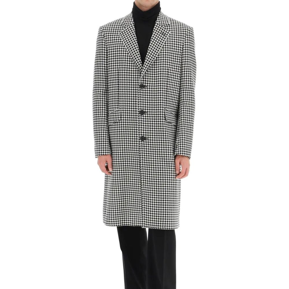 Alexander McQueen Black Wool Coat for Men