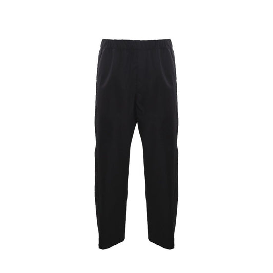 Alexander McQueen Black Cotton Casual Pants for Men