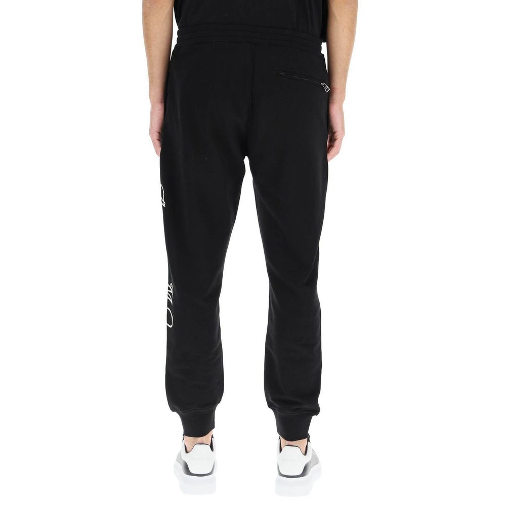 Alexander McQueen Black Cotton Athletic Pants for Men