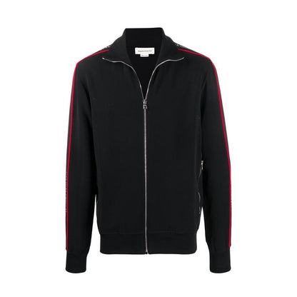 Sweat-shirt noir en viscose Alexander McQueen