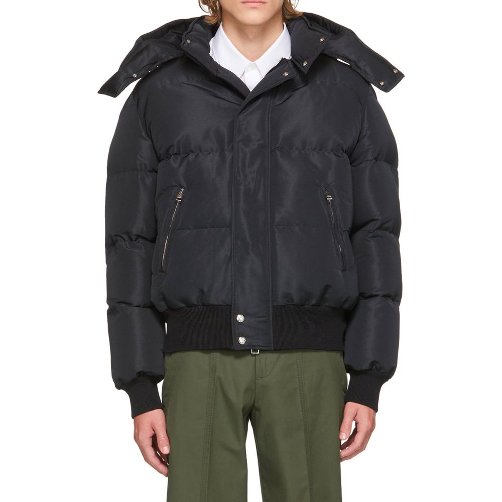 Alexander McQueen Black Polyamide Bomber Jacket for Men