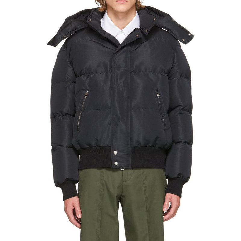 Alexander McQueen Black Polyamide Bomber Jacket for Men