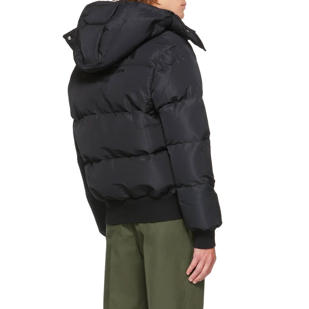 Alexander McQueen Black Polyamide Bomber Jacket for Men