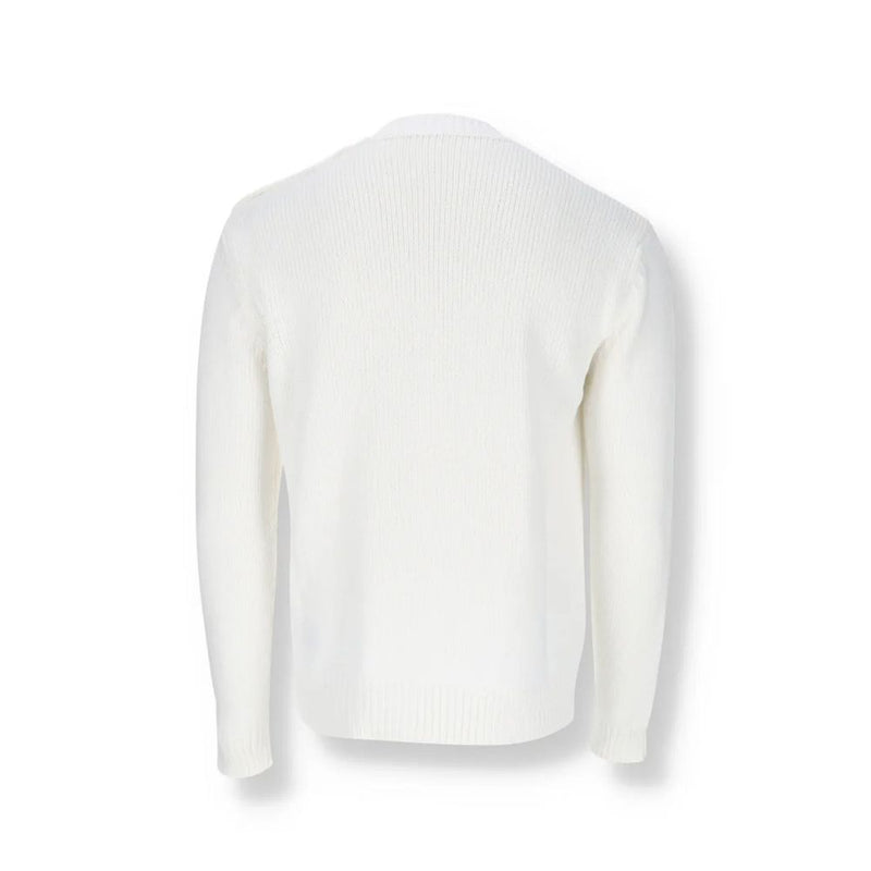 Balmain White Cotton Sweatshirt for Men