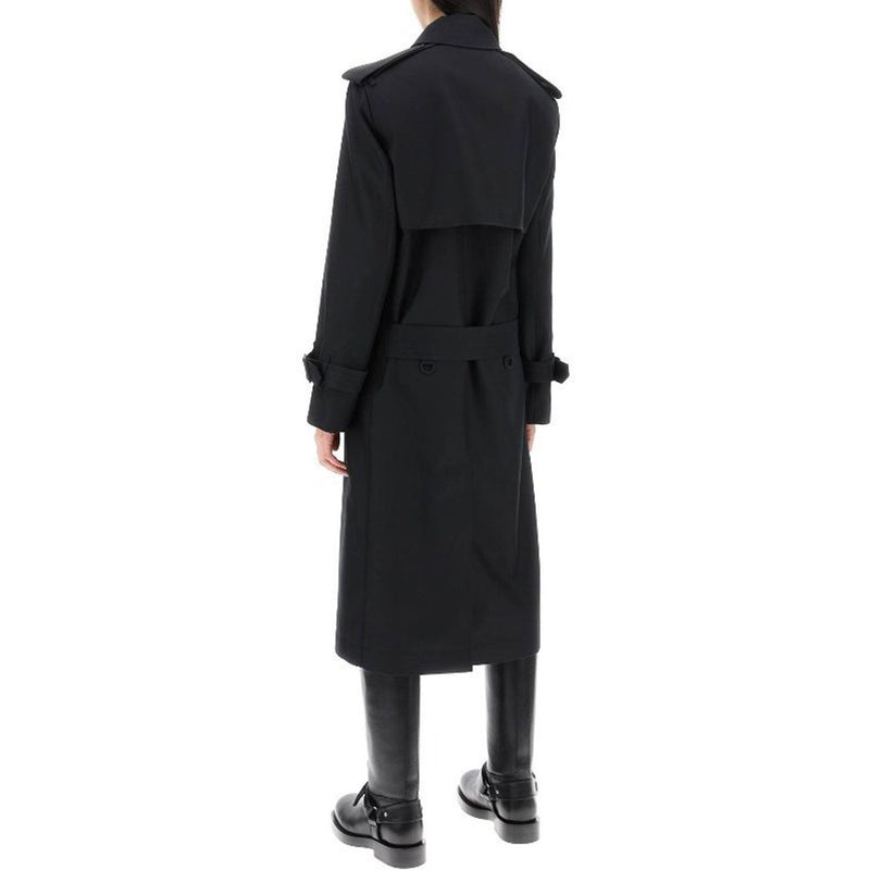 Burberry Black Polyester Coat for Women