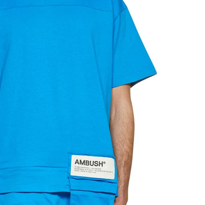Ambush Blue Cotton T-Shirt for Men