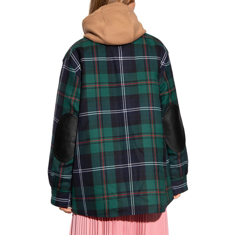 Burberry Bicolor Wool Pattern Shirt for Women