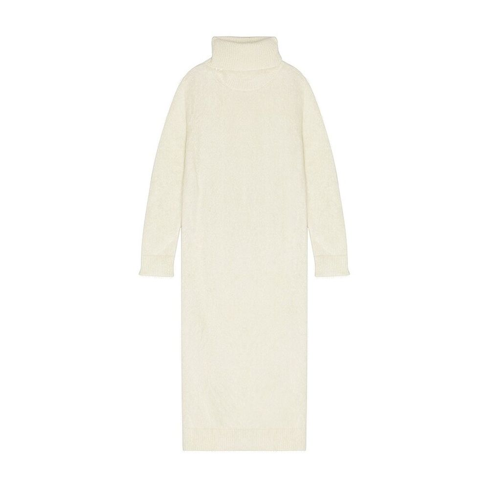 Sweat-shirt blanc en mohair Saint Laurent