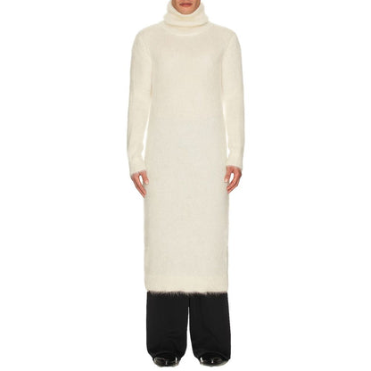 Sweat-shirt blanc en mohair Saint Laurent
