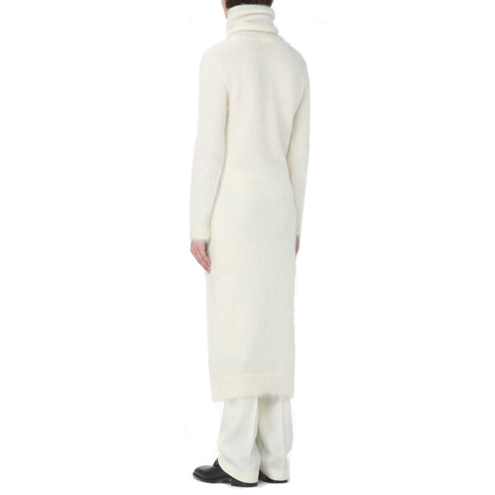 Sweat-shirt blanc en mohair Saint Laurent