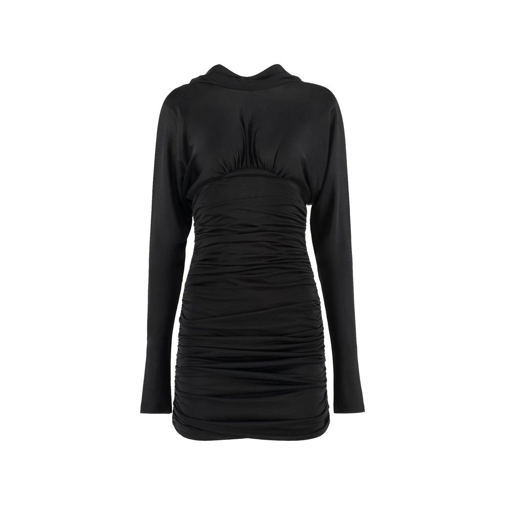 Saint Laurent Black Viscose Casual Dress for Women