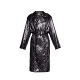 Saint Laurent Black Polyamide Coat for Women