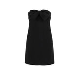 Saint Laurent Black Acetate Casual Dress for Women