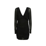 Saint Laurent Black Viscose Cocktail Dress for Women