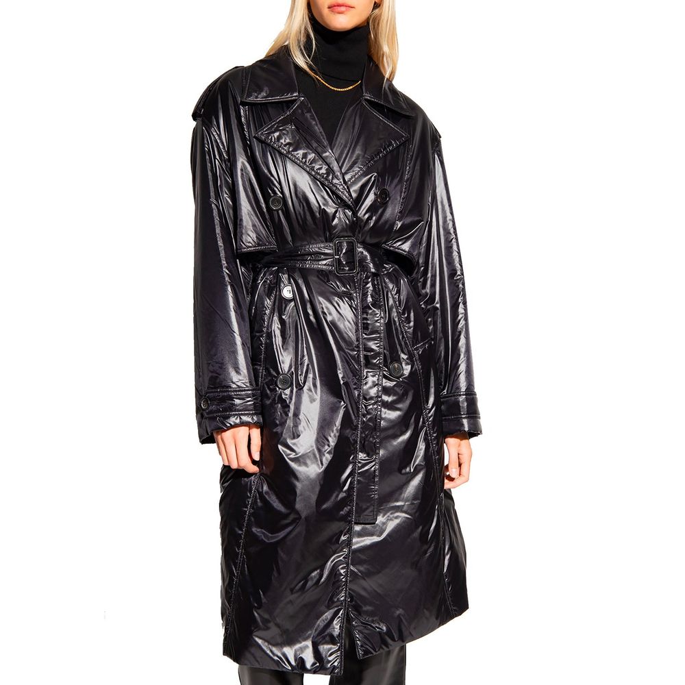 Saint Laurent Black Polyamide Coat for Women