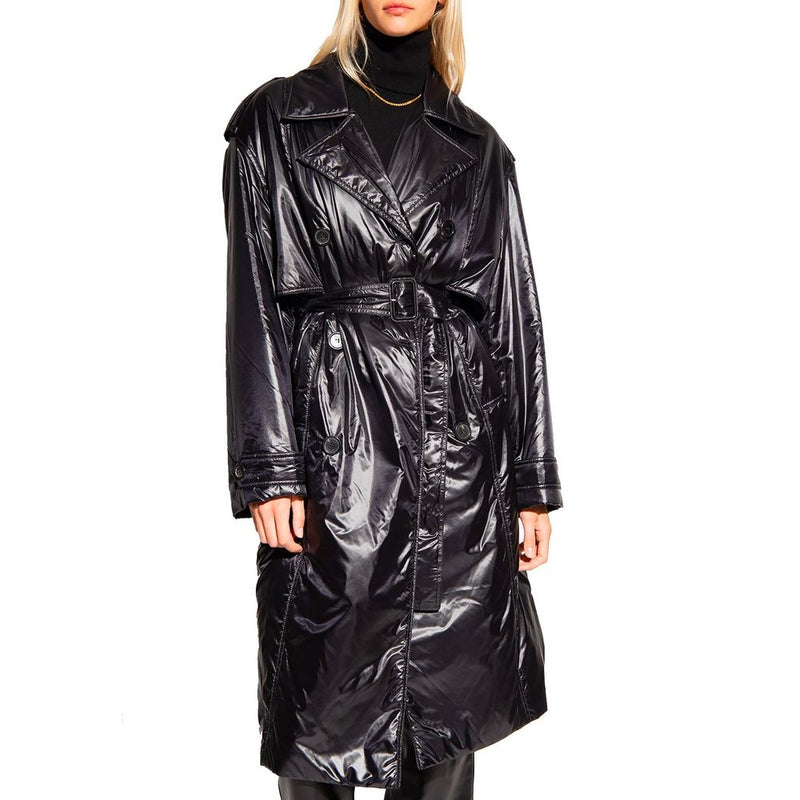 Saint Laurent Black Polyamide Coat for Women
