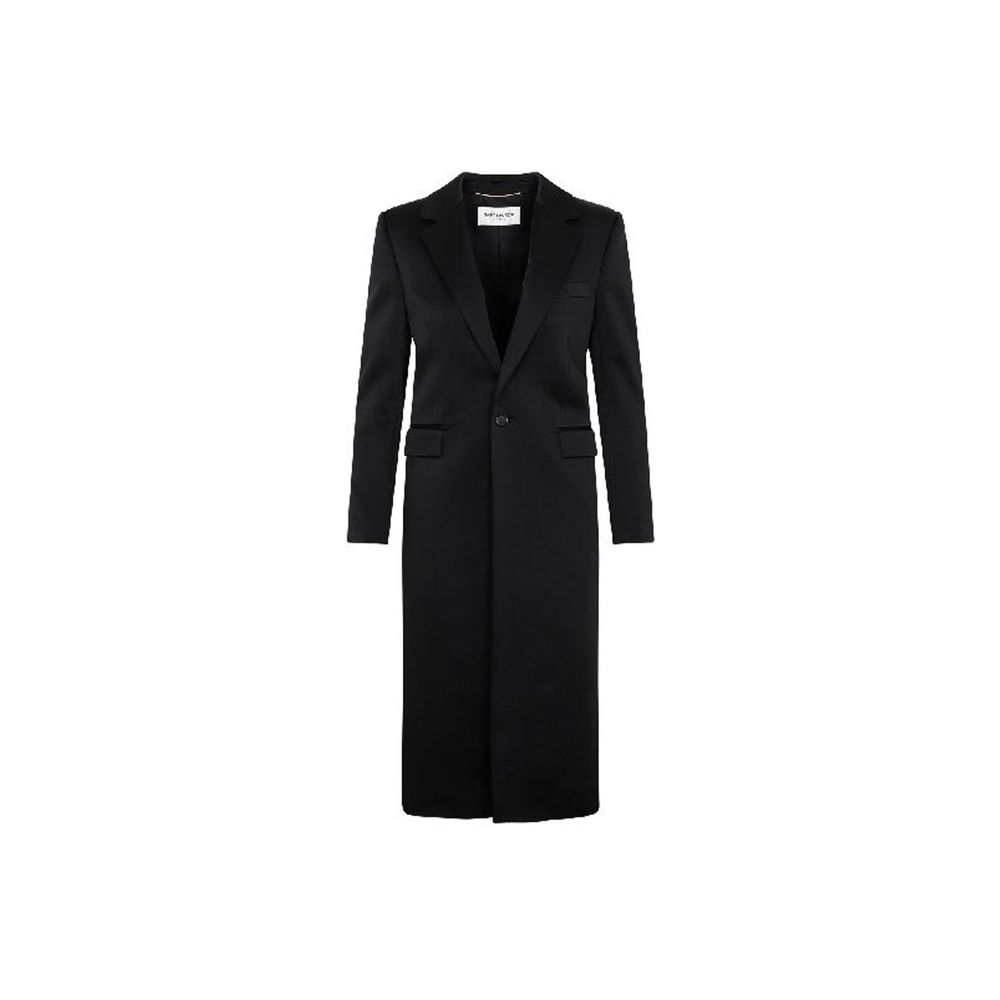 Saint Laurent Black Acetate Coat for Women