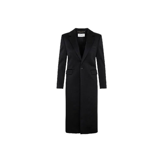 Saint Laurent Black Acetate Coat for Women
