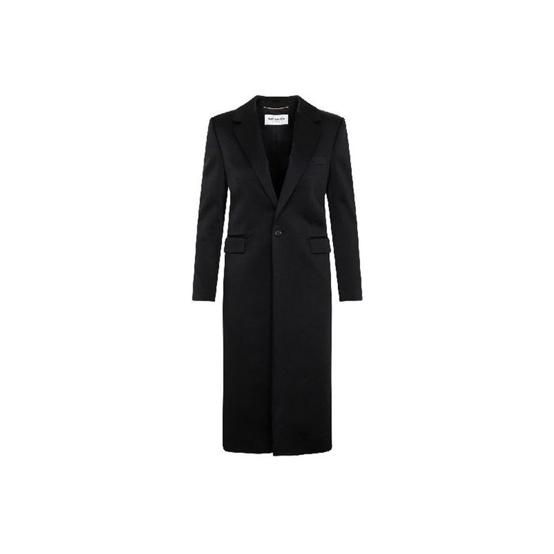 Saint Laurent Black Acetate Coat for Women