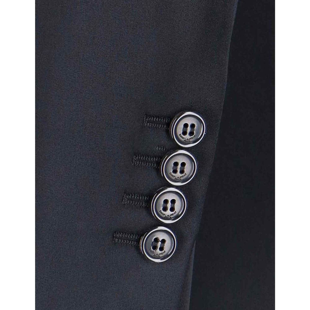 Saint Laurent Black Acetate Coat for Women