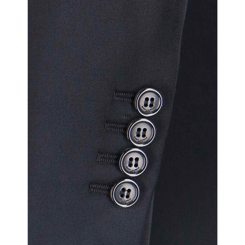 Saint Laurent Black Acetate Coat for Women