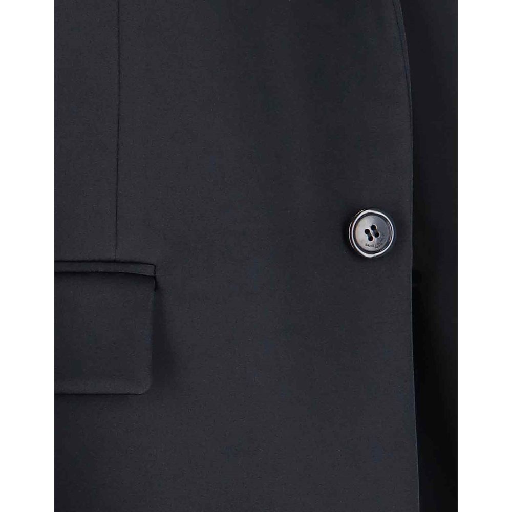 Saint Laurent Black Acetate Coat for Women