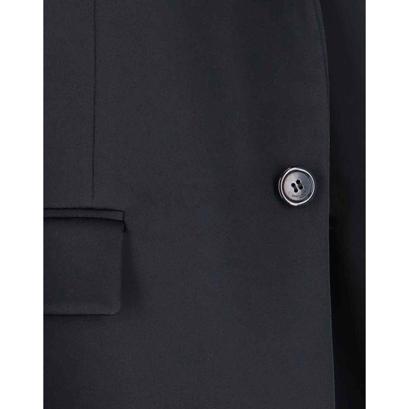 Saint Laurent Black Acetate Coat for Women